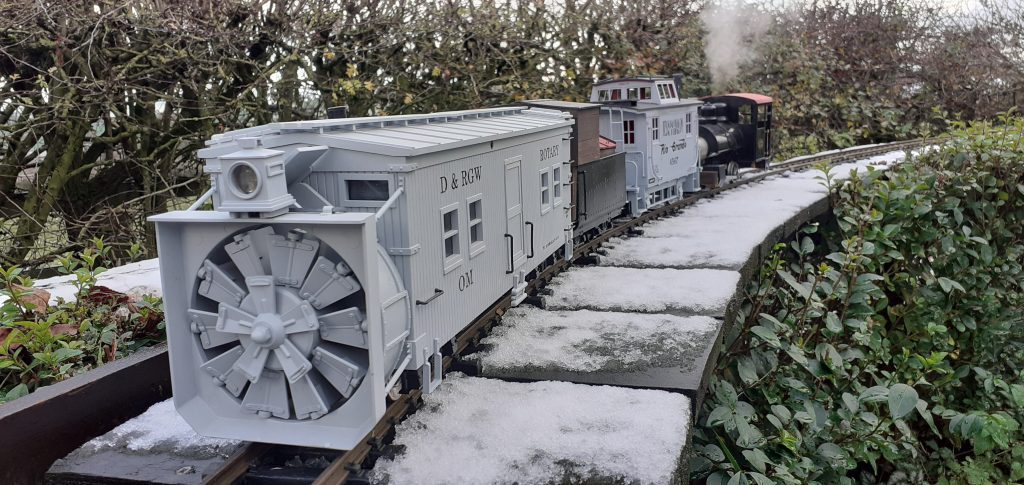 Rotary snow plough
