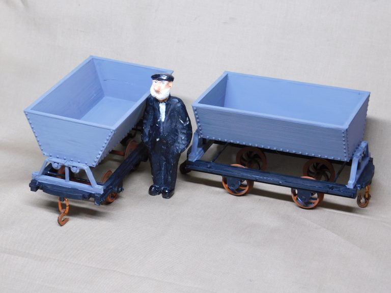 Penrhyn wood framed skip wagons.