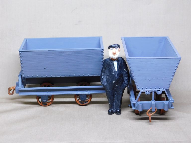 Penrhyn steel framed skip wagons.