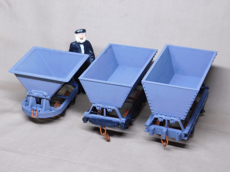 Three types of Penrhyn skip wagon.