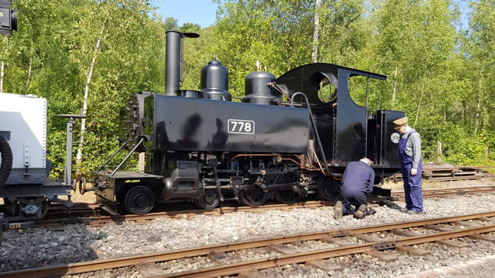 Running repairs : Baldwin 4-6-0 w/n 44656 1917 L.R. 778