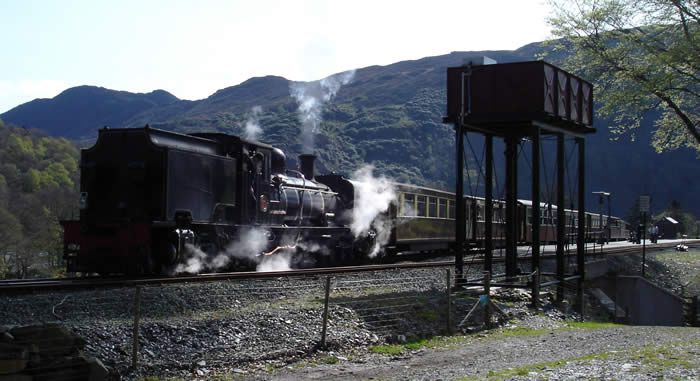 Taking water at Beddgelert