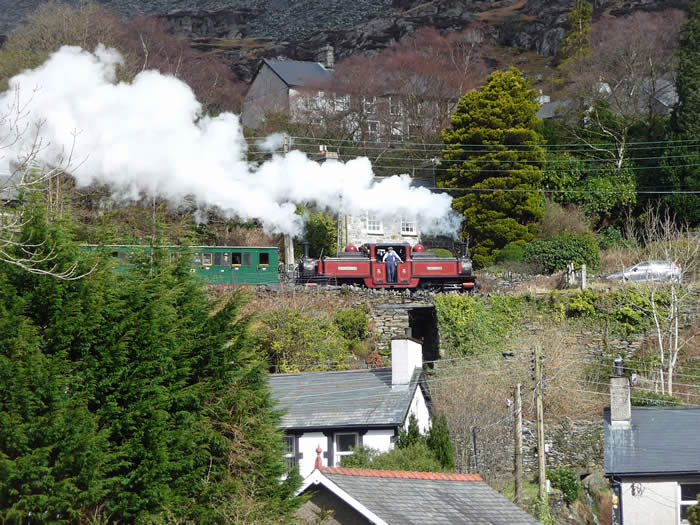David Lloyd George above Tanygrisiau heading for Blaenau