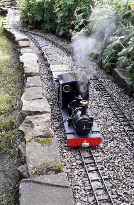 The Exmoor loco gets its first steaming