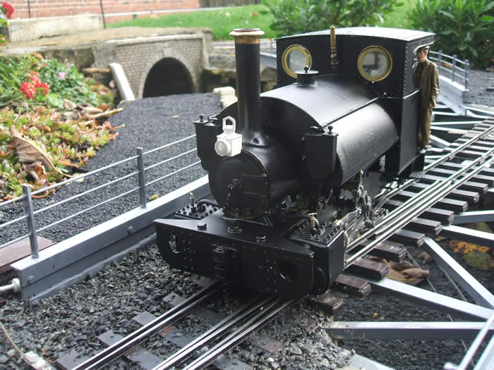 DJB coal-fired saddle tank with scratch-built cab: