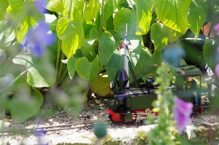 Sir Baldrick rolls past the flowers