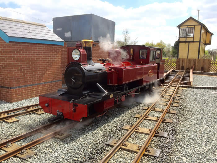 Bure Valley L&M loco " Mark Timothy" at Wroxham 