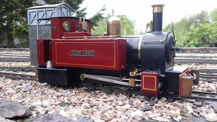 A veteran Roundhouse Lady Anne resting by Cwm Ddamems water tower