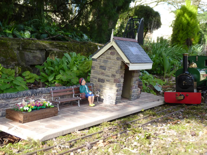 Moss Bank Mountain Railway staff have rebuilt the little halt