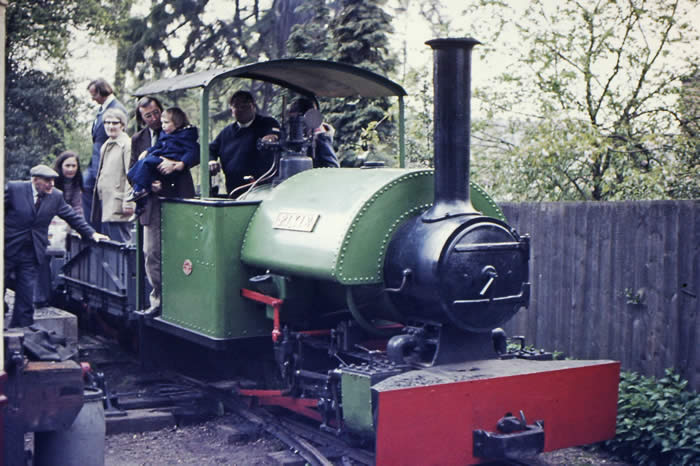 1976 The Cadeby Light Railway and Rev. Teddy Boston driving " Pixie"
