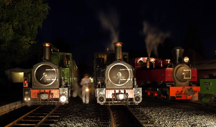 Night falls a Llanfair