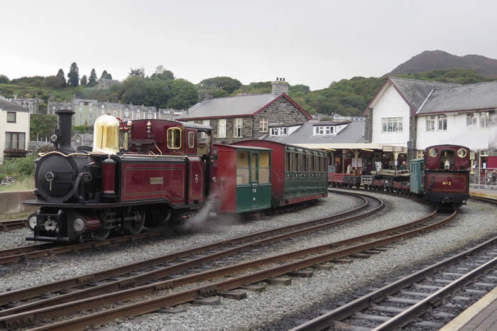 Taliesin and Prince ready to depart Porthmadog